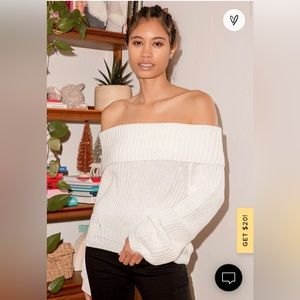 NWT Off the Shoulder Sweater